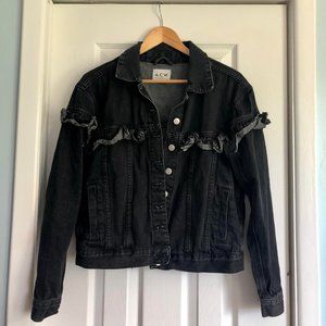 Black denim jacket